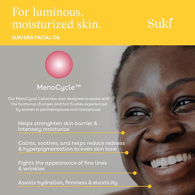 Suki Era Facial Oil, Helps Increase Skin Density, Firmness, and Elasticity, 0.94 Fl Oz