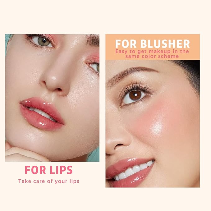 Color Changing Lazy Lipstick, Magic Blush Tinted Lip Balm, PH Temperature Changing Multi-Use Lips and Cheek Jelly Tint Makeup, Hydrating Long Lasting Labiales Magicos Lipstick for Women #3