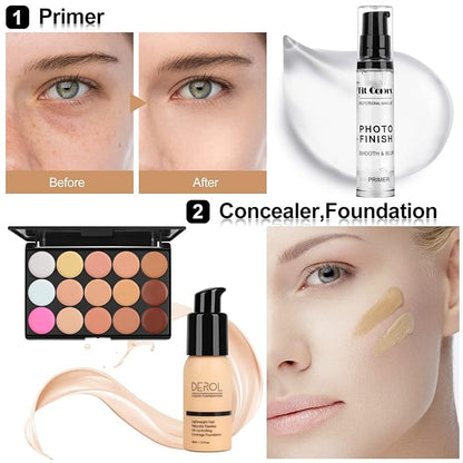 Fenshine Makeup Set,Make Up Starter Kit