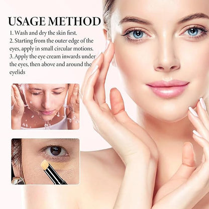 Lumibalm for Under Eye Bags, Turmeric Retinol Eyes Stick, Turmeric Eye Cream Stick, Retinol Eye Cream Sticks, Under Eye Creams Anti Aging, Eye Balm with Eye Stick for Dark Circles Puffiness (2pcs)
