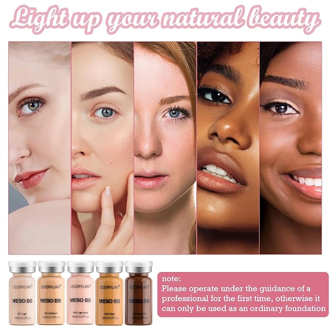 BB Facial Glow Serum Starter Kit Hydration Essence 5-mix pack 27 oz