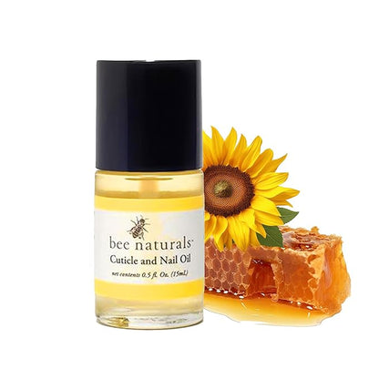 Bee Naturals Nail & Cuticle Oil 0.5 oz - Heals Cracked Nails & Rigid Cuticles. Deep moisture for nails and cuticles. Contains rich avocado and castor oils. Massage into nails and cuticles.