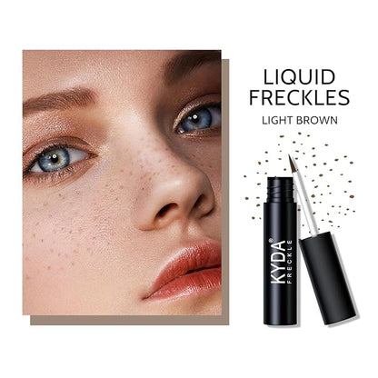 KYDA 2 Colors Liquid Freckle, Natural Freckle Makeup Brown&Dark Brown
