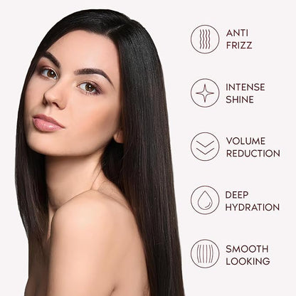 Ravenna Hair Treatment Kit- 1kg/35.02 oz B-tox Hair Mask + 300ml/10.1 fl.oz Anti-Residue Shampoo- Repair & Clarifying Shampoo for Longer Effect