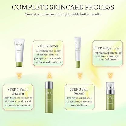 38 PCS Moisturizing Skin Care Set Gentle Skin | Complete Skincare Beauty Skin Care Kit Gift Sets & Kits with Cleanser, Toner, Lotion, Essence, Face Cream, Eye Cream for Women Girl Gifts