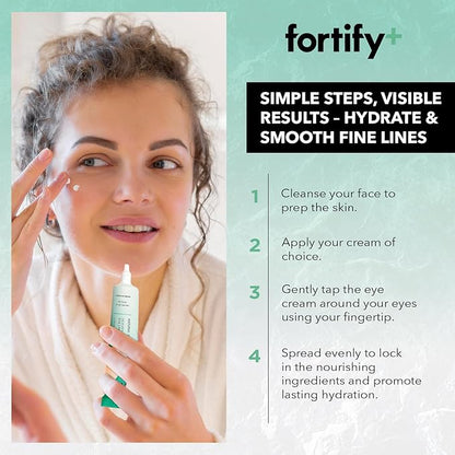 Fortify 9-in-1 Natural Skincare Eye Cream – Anti-Aging Under Eye Cream for Dark Circles, Puffiness & Bags Under Eyes – 30ML