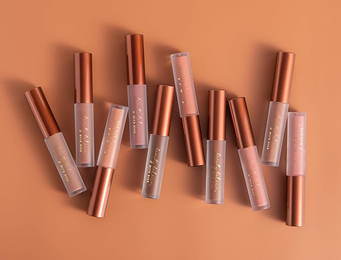 Beauty Bakerie Bitesized Lip Whip Long Lasting Liquid Lipstick for Women, Waterproof Lip Color, Smudge Proof Lip Stain Matte, 2.5mL, Brown Suga