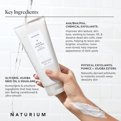Naturium KP Body Scrub & Mask for Keratosis Pilaris, Bump Eraser Shower Scrub & Exfoliator for Skin, 8 oz