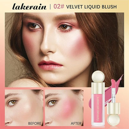 2pc Liquid Blush,Soft Cream Face Blush,Natural Matte Finish