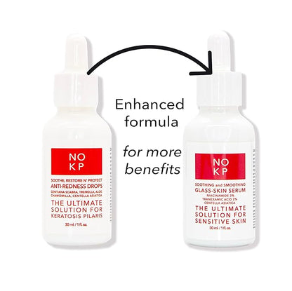 Glass skin anti-redness soothing and smoothing serum for glowy skin, Calming Serum for Face and Body, Relieves skin redness and Rosacea with Centella Asiatica (Tiger grass), aloe, panthenol