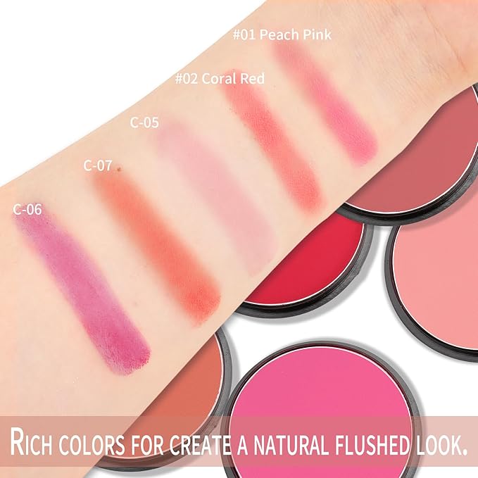 Boobeen Powder Blush Matte Blush, Highly Pigmented Beauty