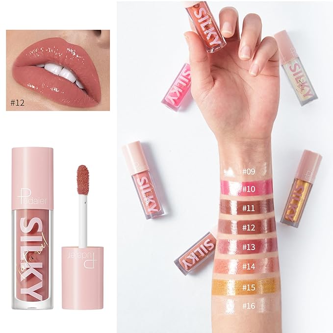 DIARO Lip Gloss, Mirror Lip Glow Oil, Moisturize Lasting Ultra-Shine, Liquid Lipsticks has a Glassy Texture Long Lasting Moisturizing Non-sticky, Moisturizing Lip Plumping Gloss