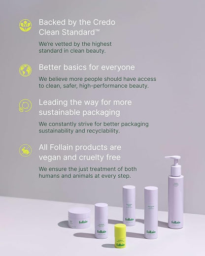 Follain Hyaluronic Acid + Collagen Nourishing Lip Balm | Moisturize, Protect, & Smooth - Clean Beauty, Clear Lip Treatment - Vegan & Cruelty-Free