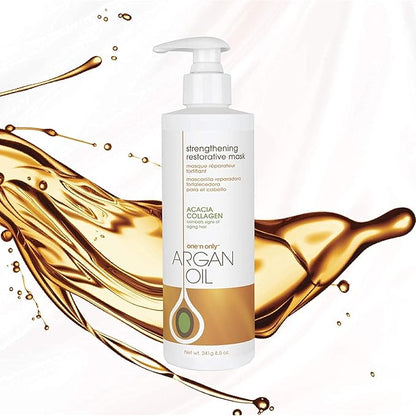 One 'n Only Hair Mask with Argan Oil, Strenghtening Restorative Mask, Helps Maintain Moisture Level for a Shiny Texture, Provides Color Protection, 7.8 Ounce