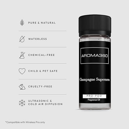 Aroma360 Pro Pod - Fragrance Oil Inspired by Mandara Spa - Scent Includes Bamboo, Jasmine & Ginger - Champagne Supernova, 50mL/1.7 fl oz
