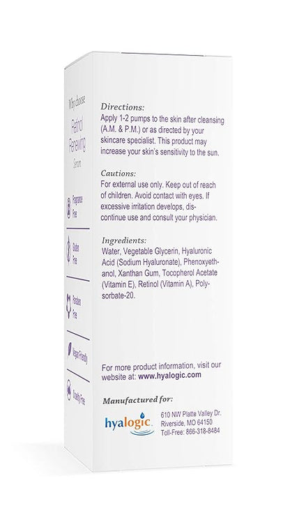 Hyalogic Retinol Serum– Skin Renewal & Wrinkle Repair Face Serum with Hyaluronic Acid & Vitamin A – For Clearer, Radiant Looking Skin (.47 fl oz.)
