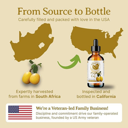 Bella Terra Oils - Marula Facial Oils 16oz - Dive Deep into the Luxury of Nature, Rich in Flavonoids & Minerals, Daily Dose of Radiance