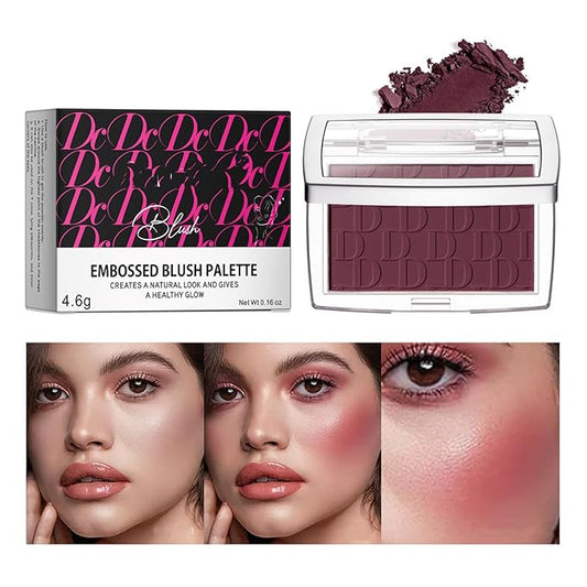 MAEPEOR Embossed Blush 6 Colors Smooth Blendable Face