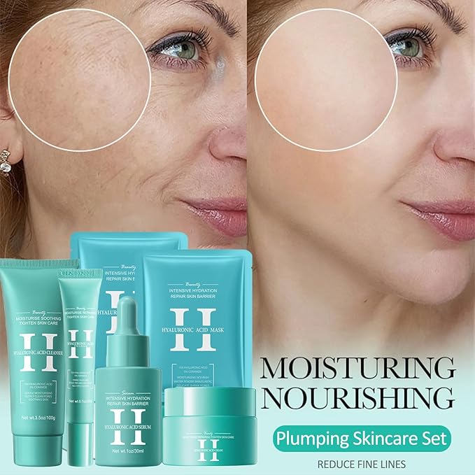 Hyaluronic-Acid Skincare Set, Skin Care Kit