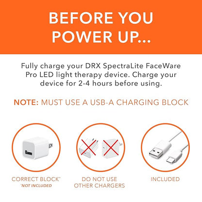 Dr. Dennis Gross DRx SpectraLite FaceWare Pro – LED Face Mask for Anti-Aging, Acne Treatment, and Skin Rejuvenation with Dual Red & Blue Light Therapy