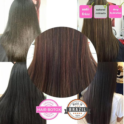 KERAZON Intensive Brazilian Hair BTX Treatment 32oz 946ml For All Hair Types, Thermal Activated Hair Mask Damaged Dry Repair and Long Lasting Volume And Frizz Control. Salon Size Packaging may vary.