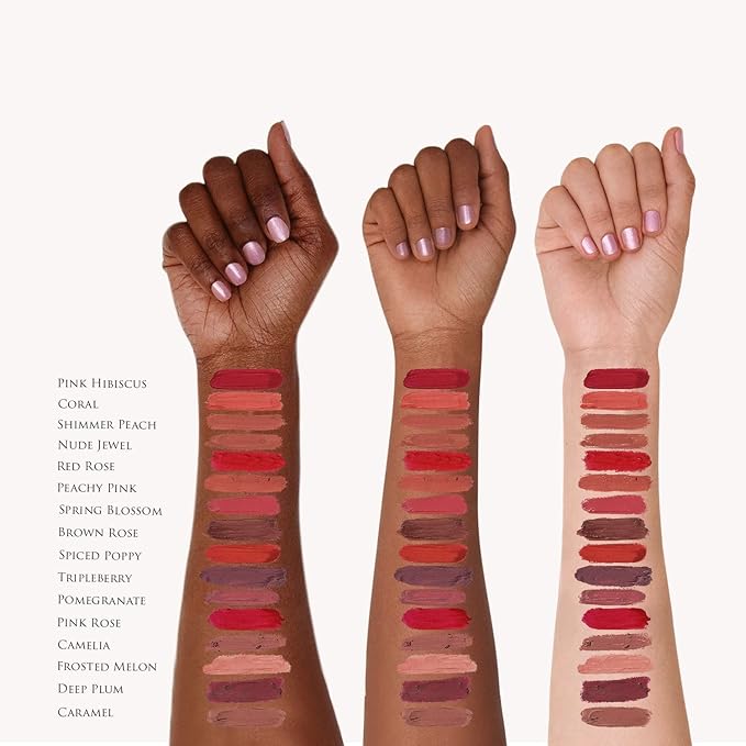 Organic Lipstick | Natural, Non-Toxic, Moisturizing, Long-Lasting & Highly Pigmented | Organic Butters, Botanical Extracts & Essential Plant Oils | Vibrant Colors (Brown Rose)