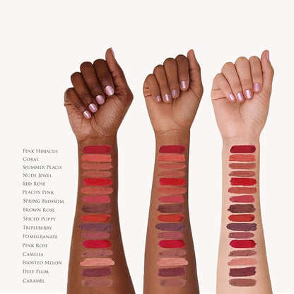 Organic Lipstick | Natural, Non-Toxic, Moisturizing, Long-Lasting & Highly Pigmented | Organic Butters, Botanical Extracts & Essential Plant Oils | Vibrant Colors (Brown Rose)