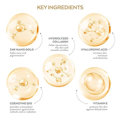 Korean Collagen Face Mask 15 PACK - 24K Gold Face Mask Skin Care - Premium Alternative to Korean Sheet Masks - Deep Collagen Mask For Face, Skin - Hydrating Face Masks Skincare Set