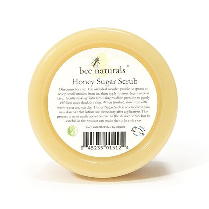 Luxurious Honey Sugar Scrub 8oz – Gentle Exfoliating Blend for Face, Body & Feet with Honey, Coconut & Essential Oils – Nourishing Moisture with Signature Vanilla Fragrance for Radiant Skin
