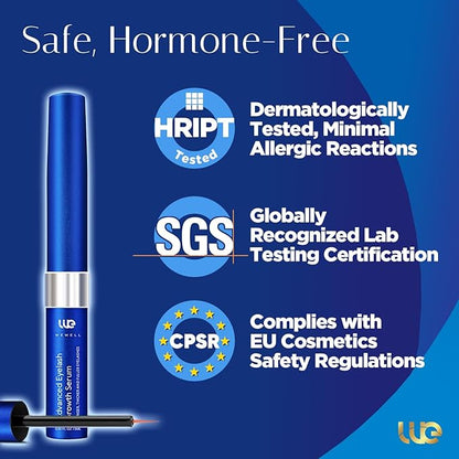 Advanced Eyelash Growth Serum for Lash: Premium Lash Enhancer for Natural Thicker and Longer Lashes – Booster for Enhanced Eyelash Thickness