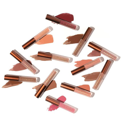 Beauty Bakerie Bitesized Lip Whip Long Lasting Liquid Lipstick for Women, Waterproof Lip Color, Smudge Proof Lip Stain Matte, 2.5mL, Brown Suga