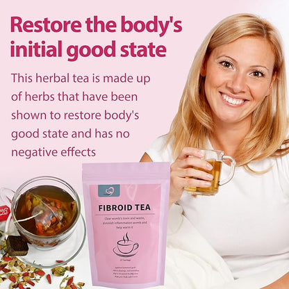 Aromlife Natural Fibroid Tea Pack of 2, Fibroid Shrink & Ovarian Cysts Natural Remedy, Fertility Tea for Women Conception and Hormone Balance with Brown Sugar, Flos Lonicerae