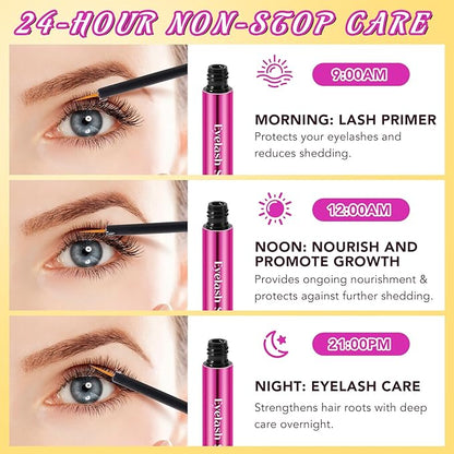 Lash Serum - 5ml Rapid Eyelash Growth Serum,eyelash serum,Growth Thickness, Stronger, Healthier Lashes & Brows, Vegan & Cruelty-Free