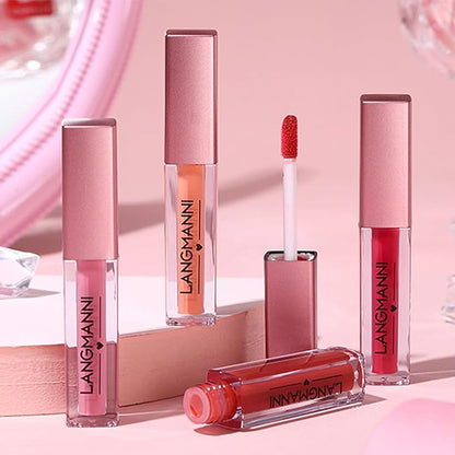 LANGMANNI 12Pcs Lip gloss Collection Makeup Set, Shiny LANGMANNI