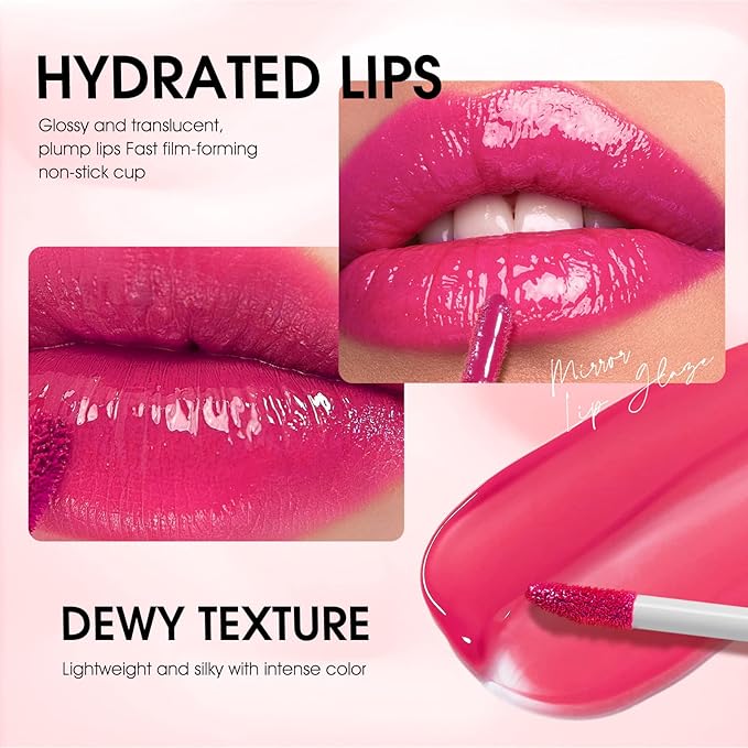 LANGMANNI 12Pcs Lip gloss Collection Makeup Set, Shiny LANGMANNI