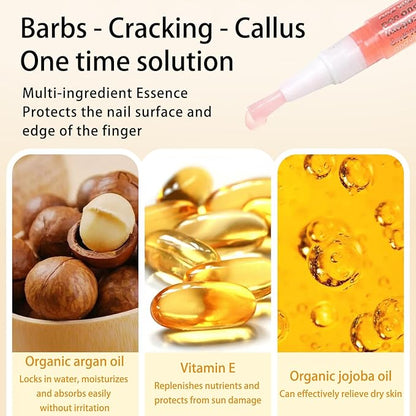 Cuticle Oil Pen for Nails Care,Nail Oil For Strength,Nourish Moisten Care Nail Cuticle Oil To Reduce Nail Cracking and Dry for Weak Peeling Brittle and Thin Nails （Osmanthus&orange）