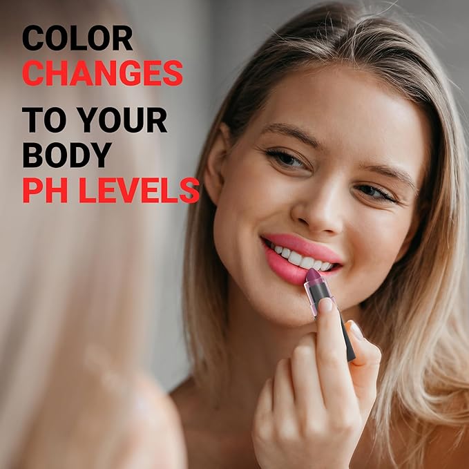 MOODmatcher Original Color Changing Lipstick – 12 Hours Long-Lasting, Moisturizing, Smudge-Proof, Glamorous Personalized Color, Premium Quality – Made in USA (Brown)