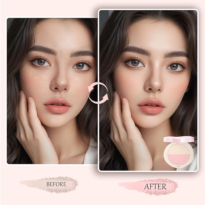 Pink Setting Powder, 3 in 1 Blush Palette
