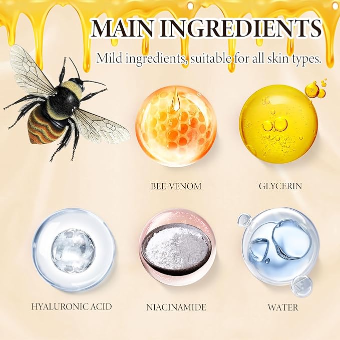 Bee Venom SkinCare Set, Includes New Hydrating