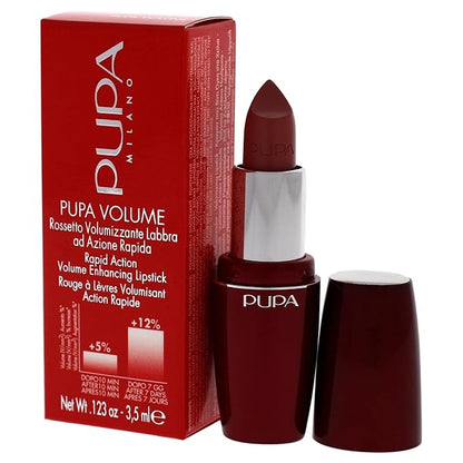 Pupa Milano Volume - Plumping, Hydrating, Cream Formula Lipsticks - Lasting Color That Stays On Lips All Day Long - Lustrous, Flattering Shades For All Complexions - 104 Powder Rose - 0.123 Oz
