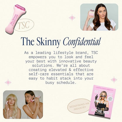 The Skinny Confidential Face Roller - Pink Balls Eye & Facial Roller Massager - Face Massage Tools Skincare for Wrinkles & Fine Lines, Sculpt, Contour, Tighten & De-Puff Skin