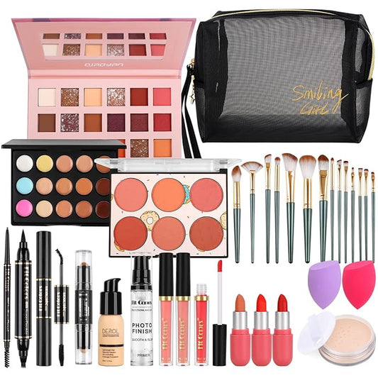 Fenshine Makeup Set,Make Up Starter Kit With Storage