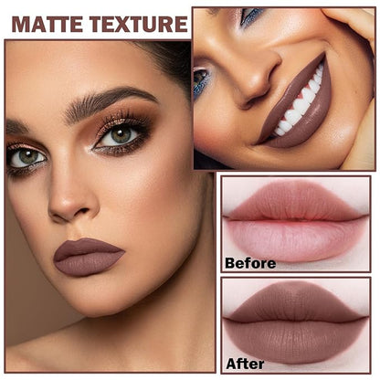 Matte Nude Lipstick, Nude Paper Tube Lipsticks Lip Long