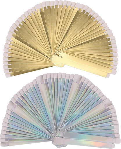 RONRONS 50 Pieces Holographic Gold Eyeliner Box Lip Gloss Boxes Packaging Twist Pen Wrapping Holder DIY Makeu Sample Wrapping Storage for Gifts Business Bulk, 14.5 x 1.6 x 1.6cm/5.7 x 0.63 x 0.63inch