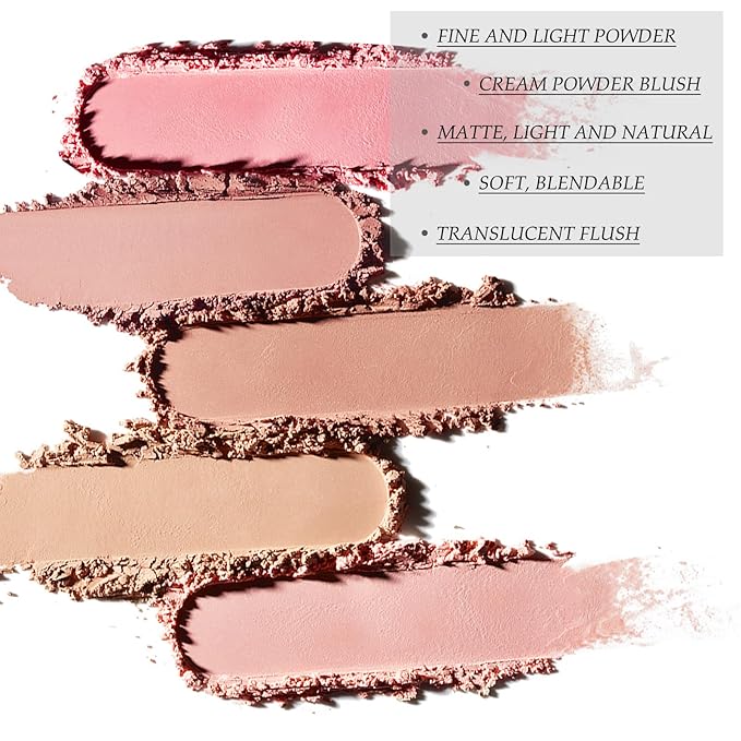 Boobeen Powder Blush, Single Color Blush Face Blush