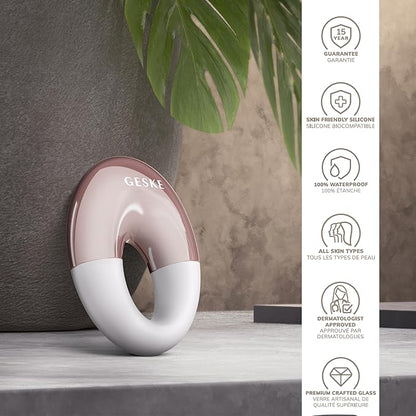 SmartAppGuided™ Cool & Warm Eye Massager | 7 in 1 | Multifunctional Massager | Eyes & Face | Battery-free Cooling & Warming | Firms, Relaxes & De-Puffs Skin | Ring-shaped Design for Easy Grip