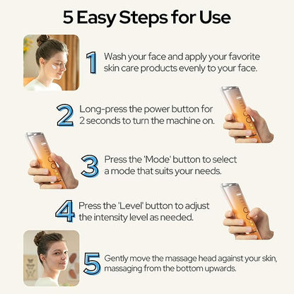 SEELE 6-in-1 Luxe Skin Transformer, Rapid Firming & Radiance, Wrinkle Smoothing, Deep Hydration, Neck Lift & Eye De-Puffing – Your Anti-Aging Solution., Apricot Crush