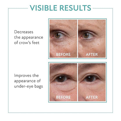 Westmore Beauty 60 Second Eye Effects Tinted Firming Gel - Instant Tightening Serum, Under-Eye Cream for Puffiness and Bags - Light to Medium, 0.33 Fl Oz (10 mL)