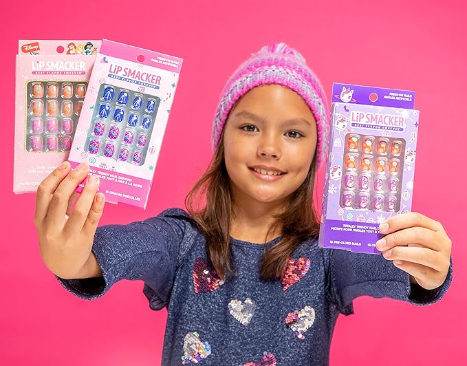 Lip Smacker Disney Princess Holiday Press On Nails Stocking