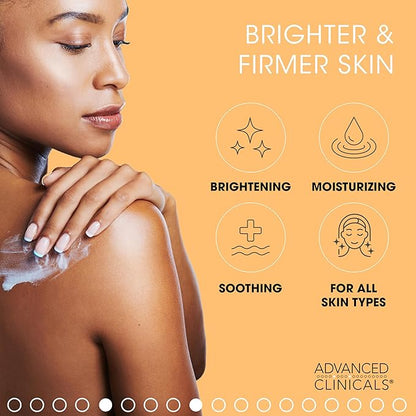 Advanced Clinicals Vitamin C Brightening Cream + Puffy Under Eye Brightening Serum Set